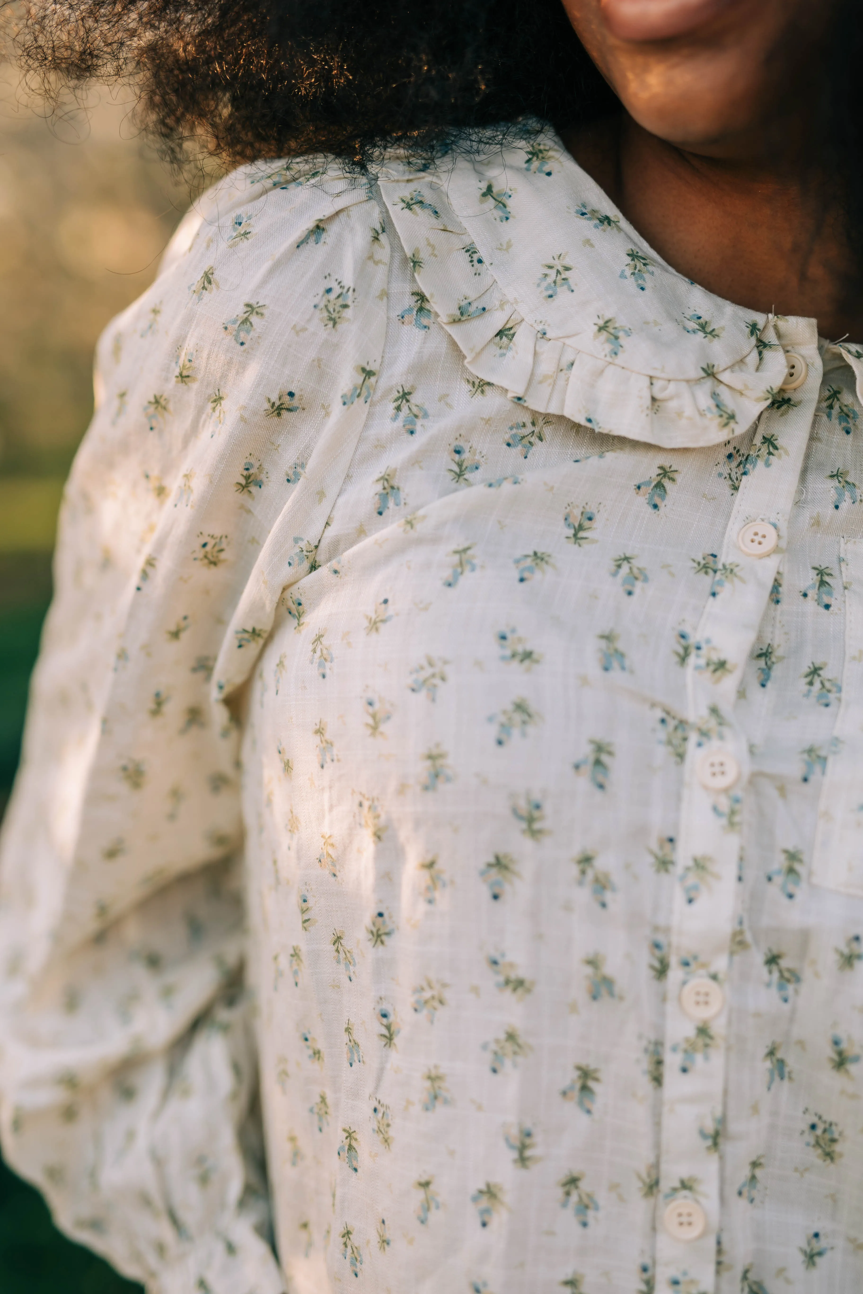 Emma Blouse--Blue
