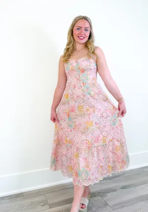 Emma Floral Midi Dress