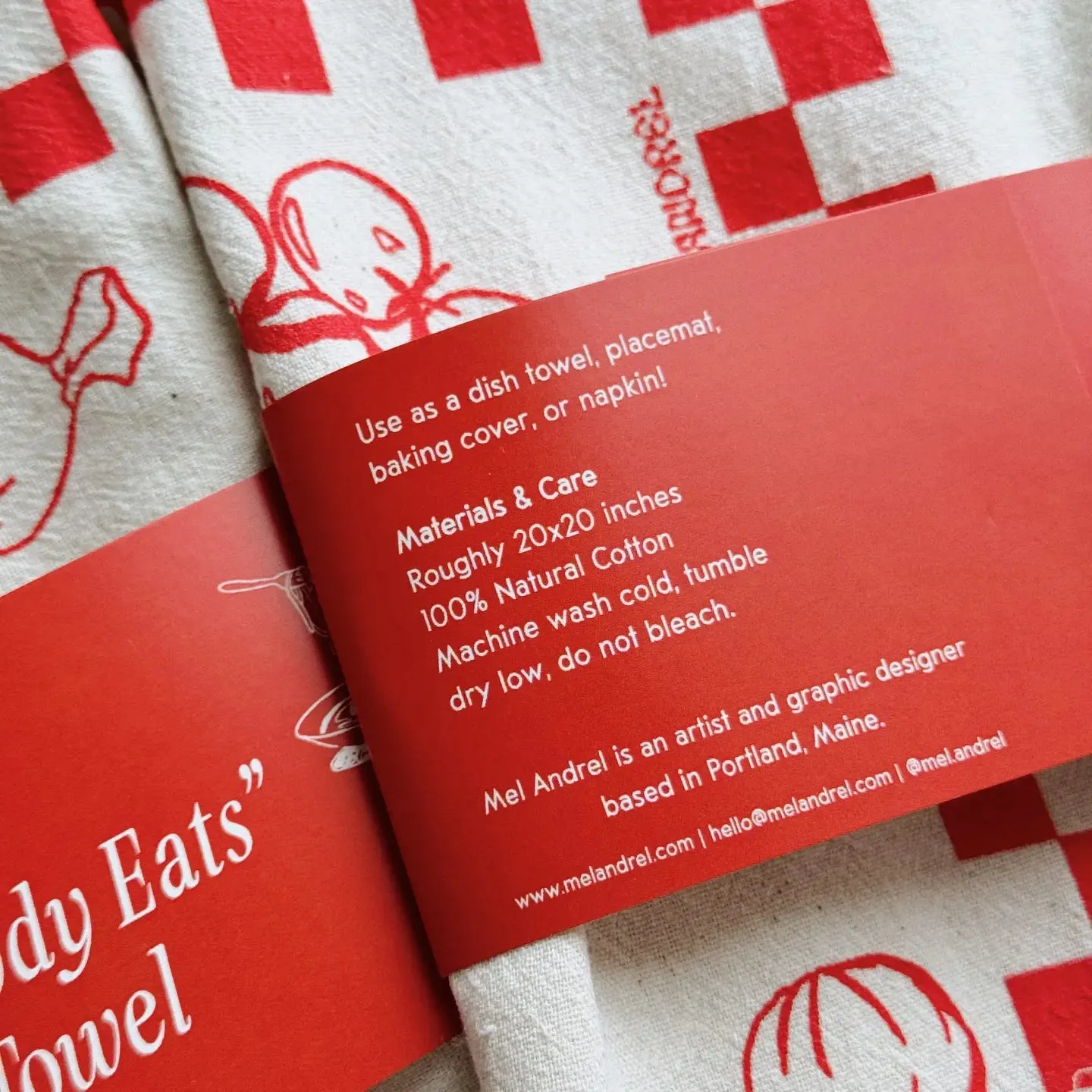 Everybody Eats Tea Towel
