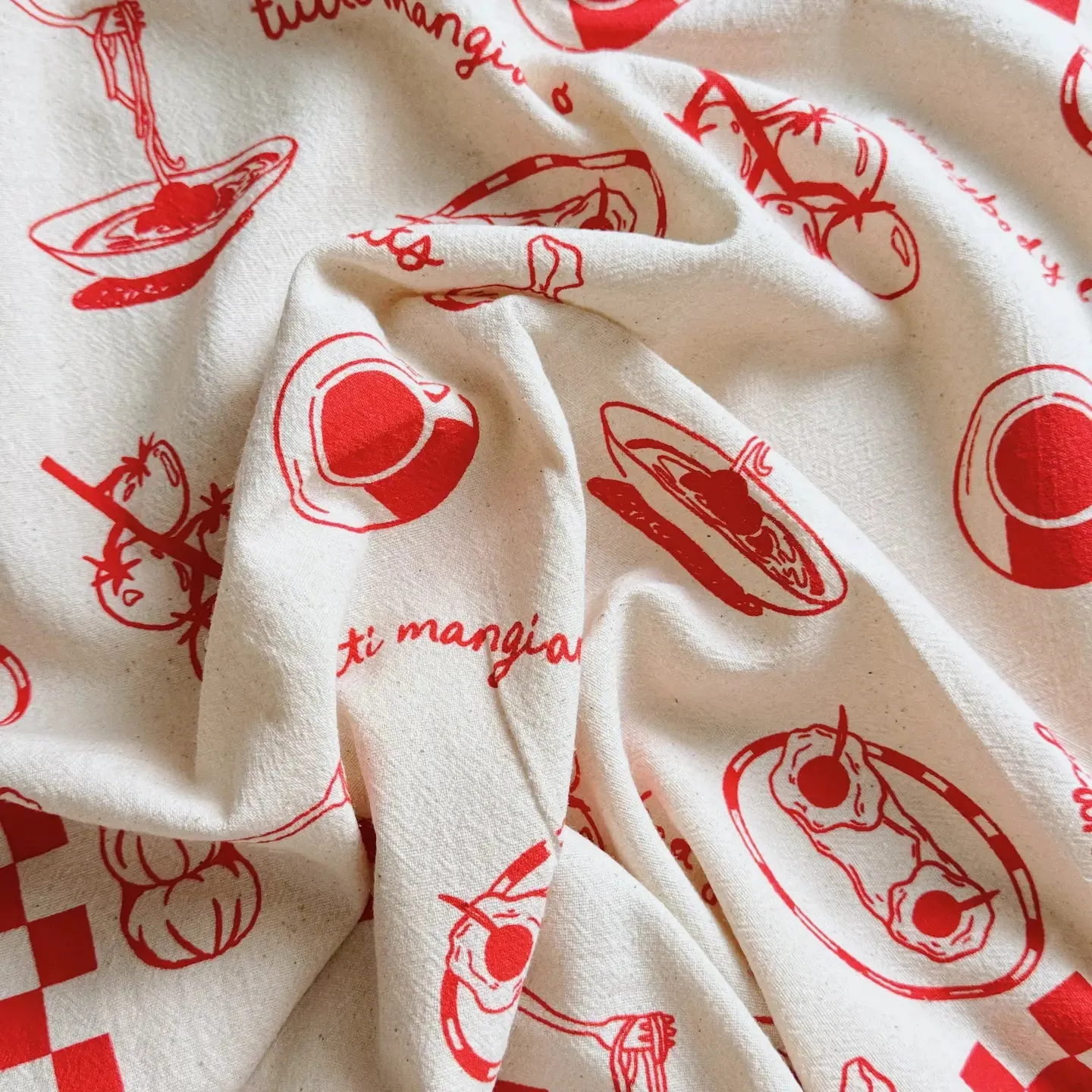 Everybody Eats Tea Towel