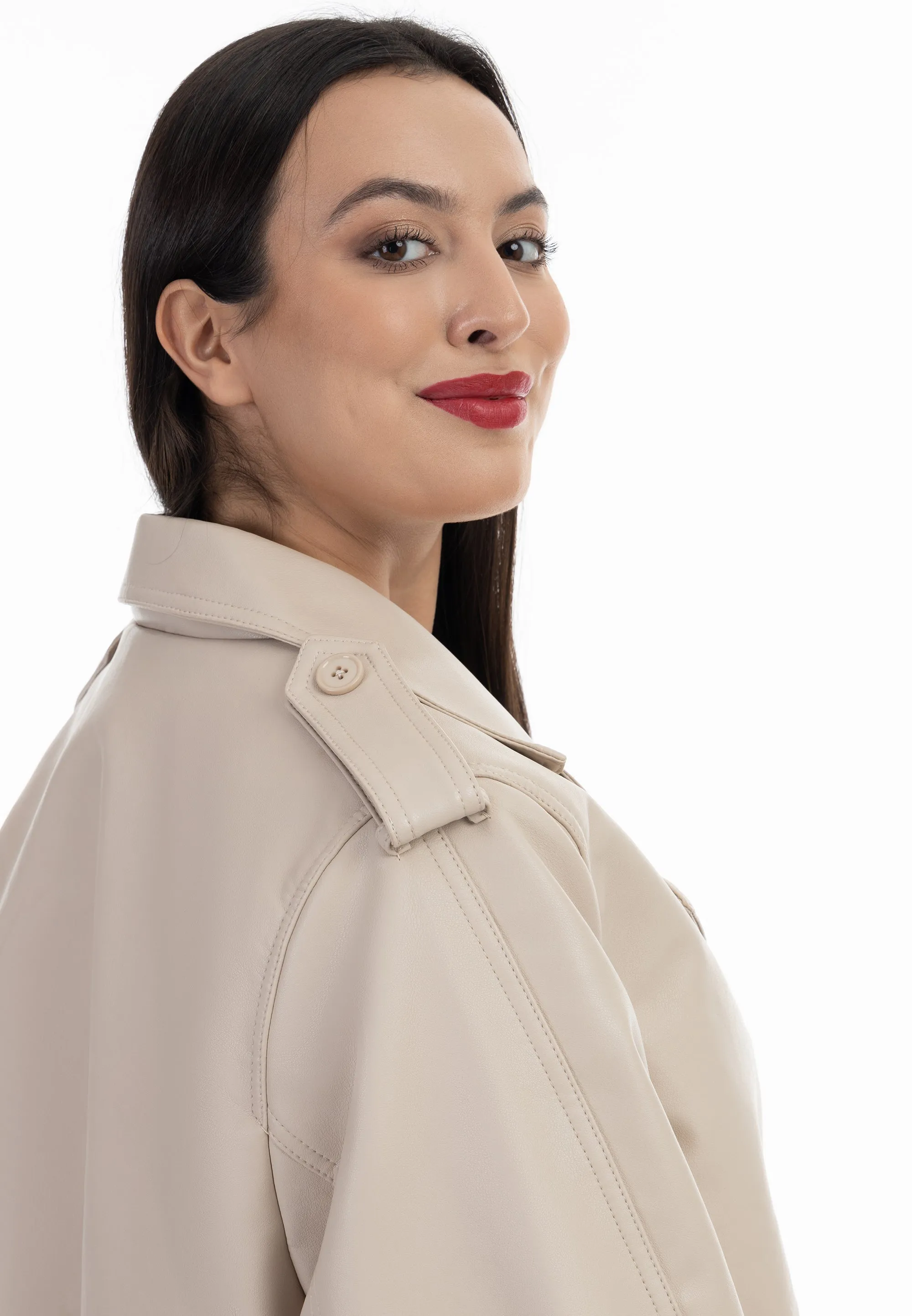 faina Women's Jacket Made Of Imitation Leather