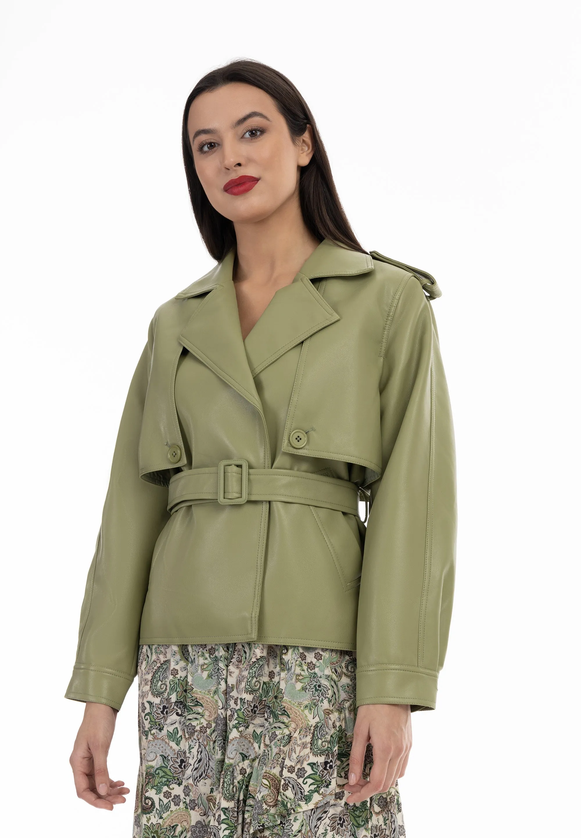 faina Women's Jacket Made Of Imitation Leather
