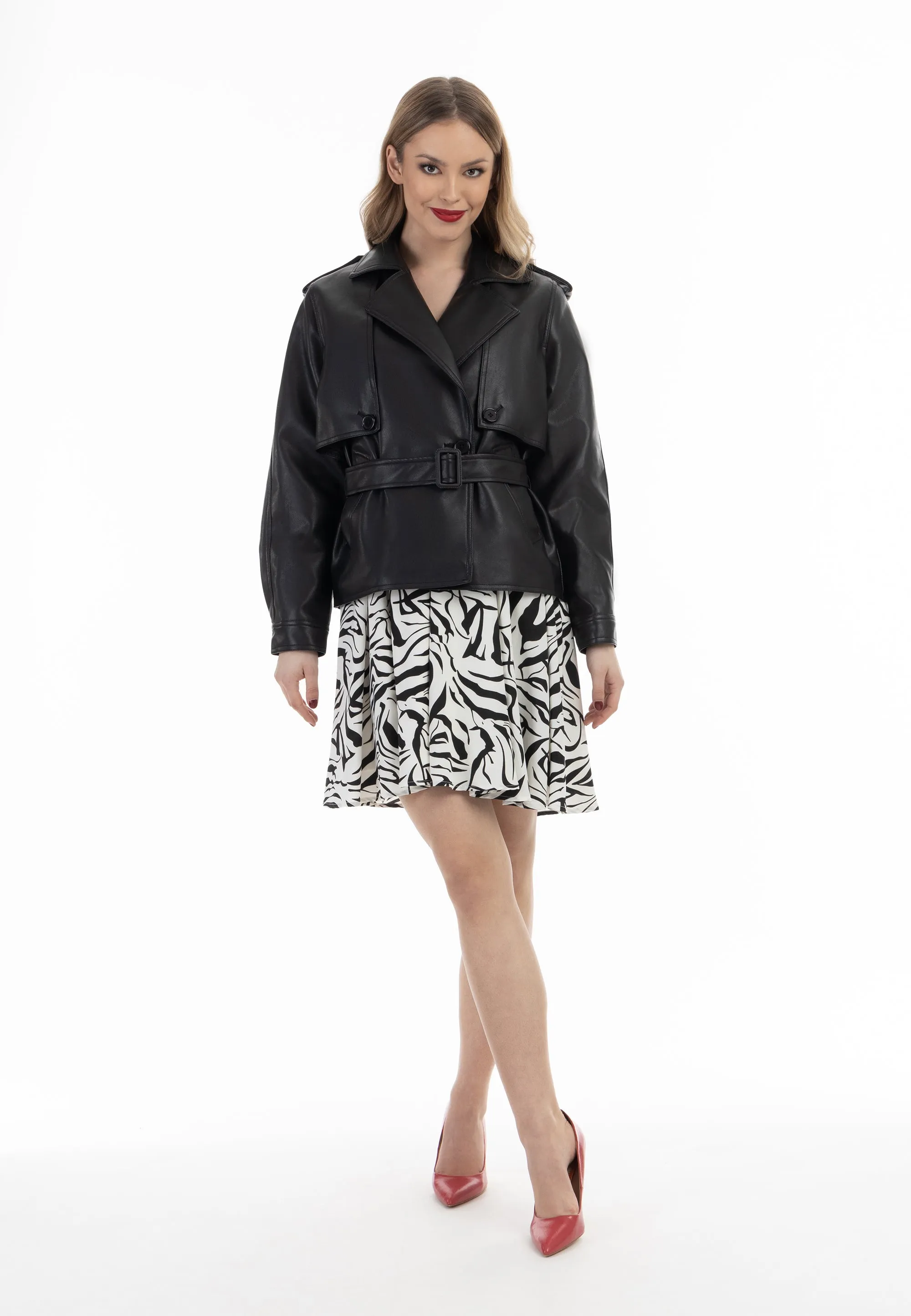 faina Women's Jacket Made Of Imitation Leather