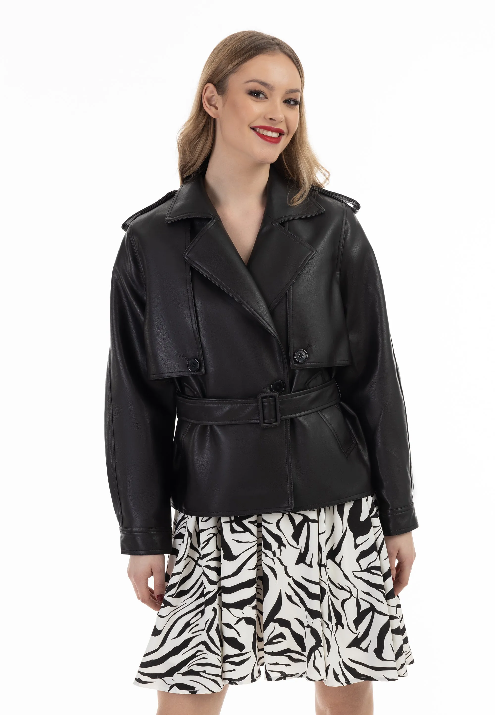 faina Women's Jacket Made Of Imitation Leather
