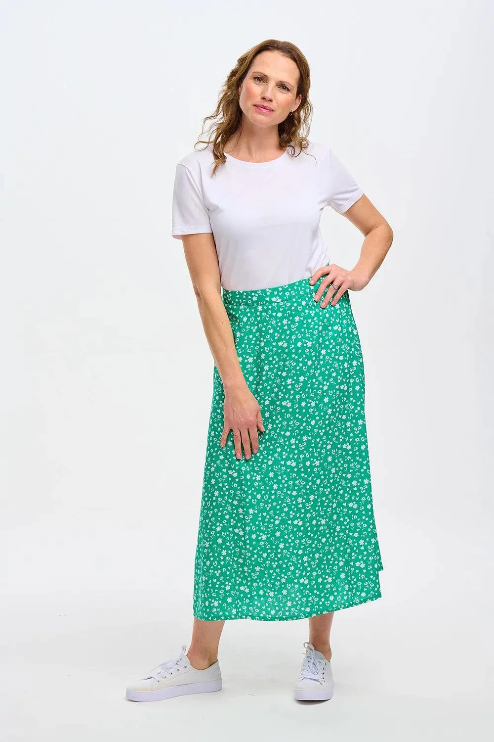 Falda Sugarhill Zora Green Scatter Print