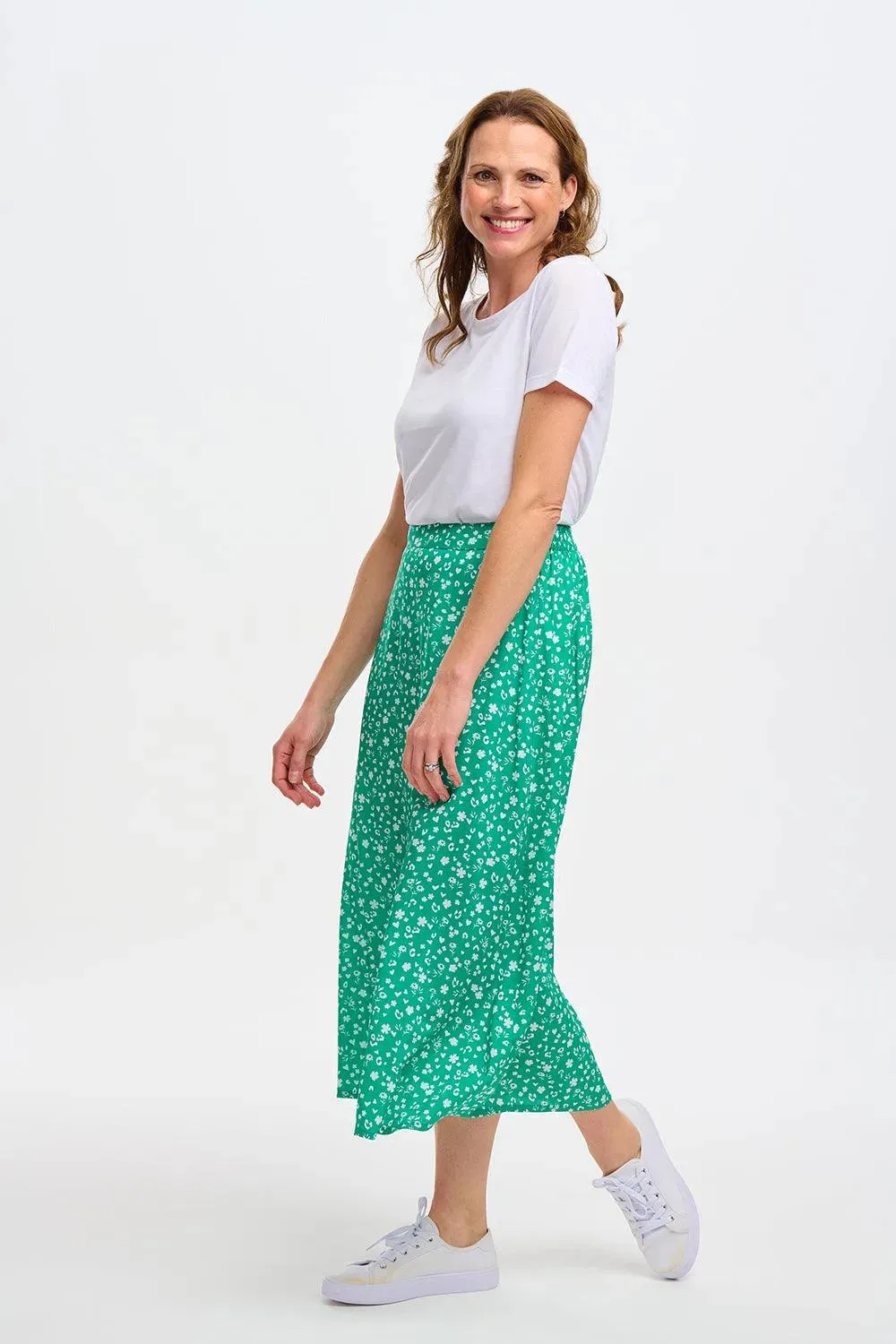 Falda Sugarhill Zora Green Scatter Print