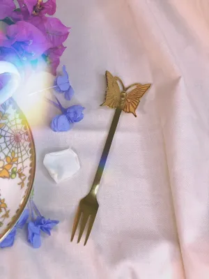 Fancy Desert Fork Butterfly gold