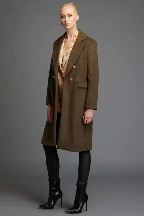 Fate & Becker Lonely Hearts Military Coat - Khaki