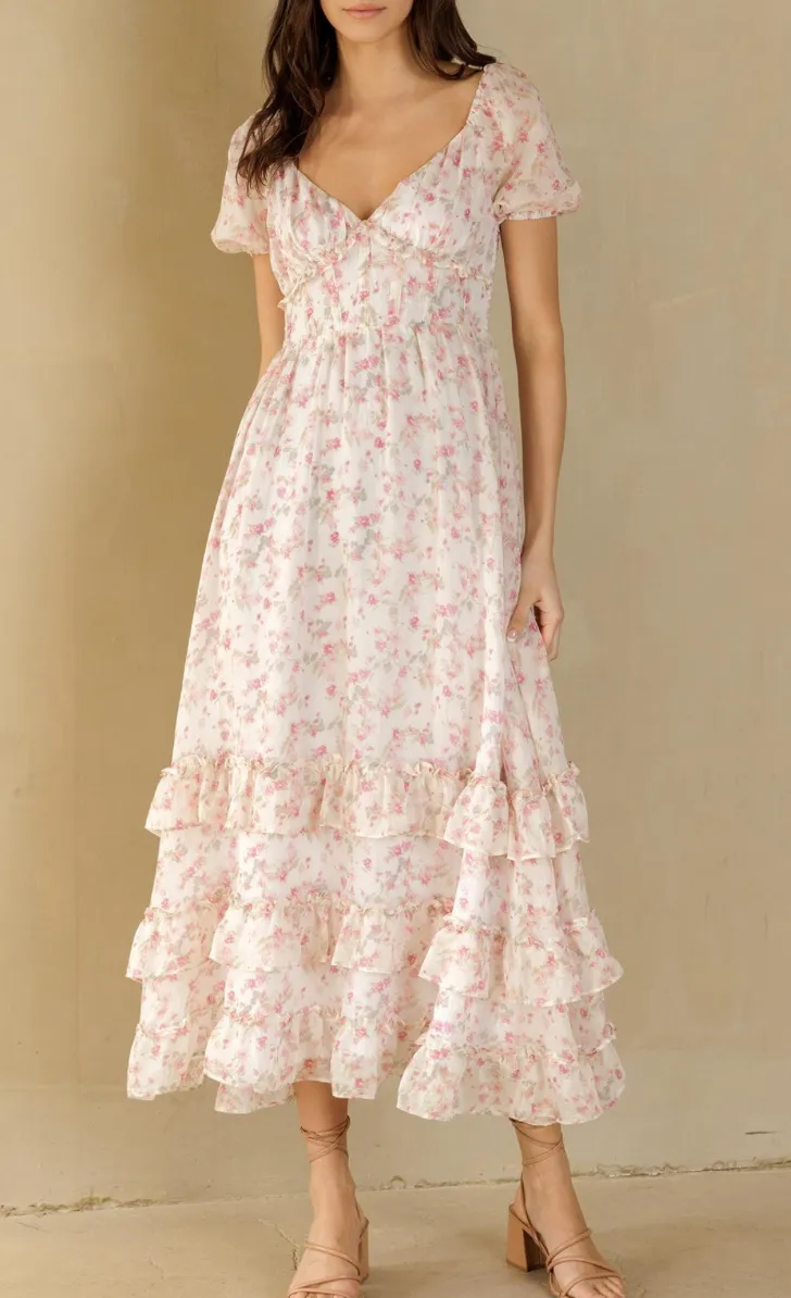 Felicity Floral Midi Dress