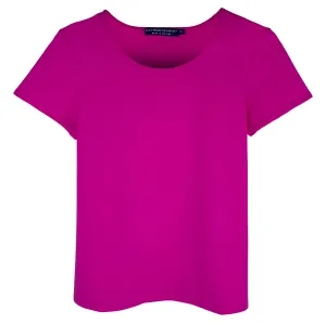 Fenwick Crew Neck Tee in Fuschia