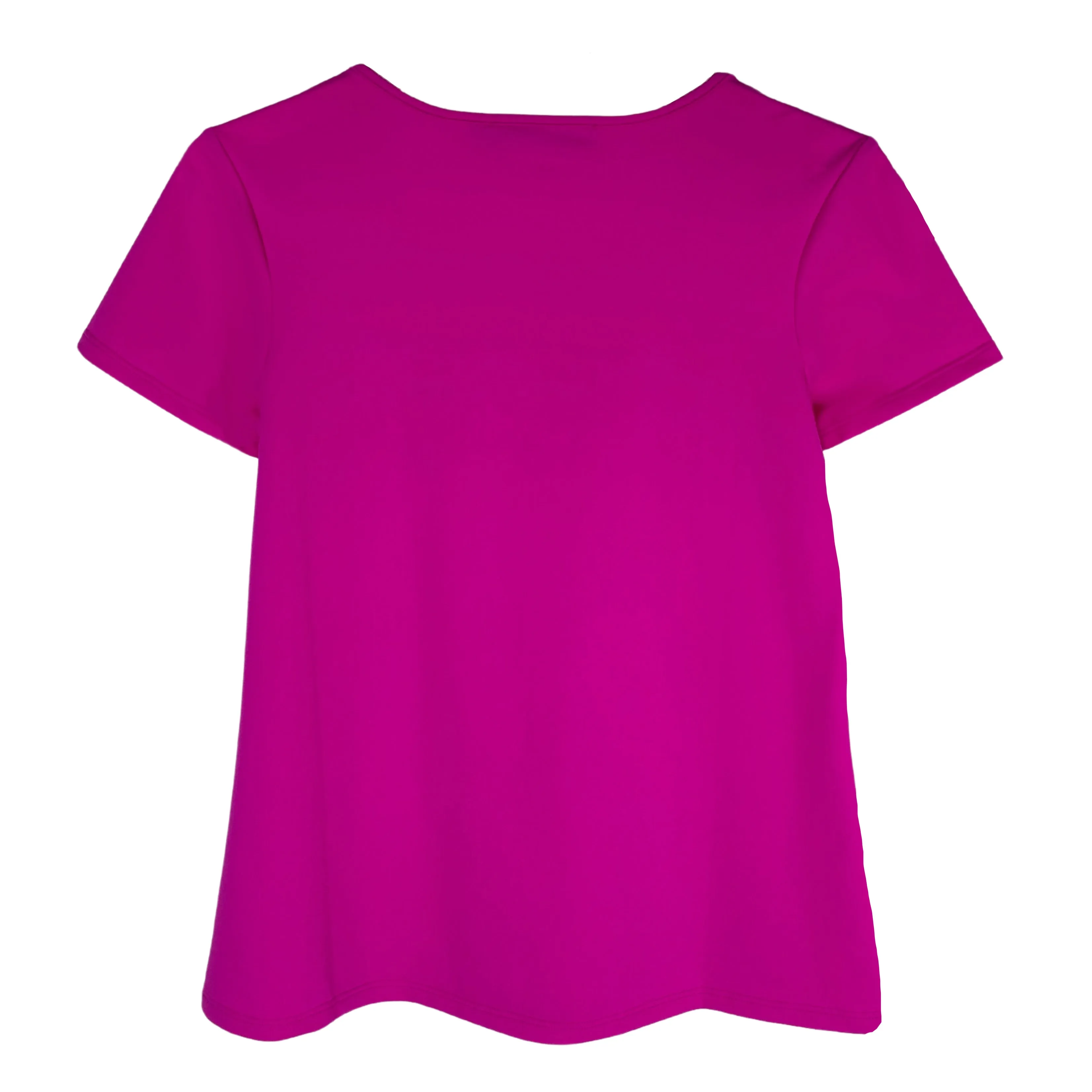 Fenwick Crew Neck Tee in Fuschia