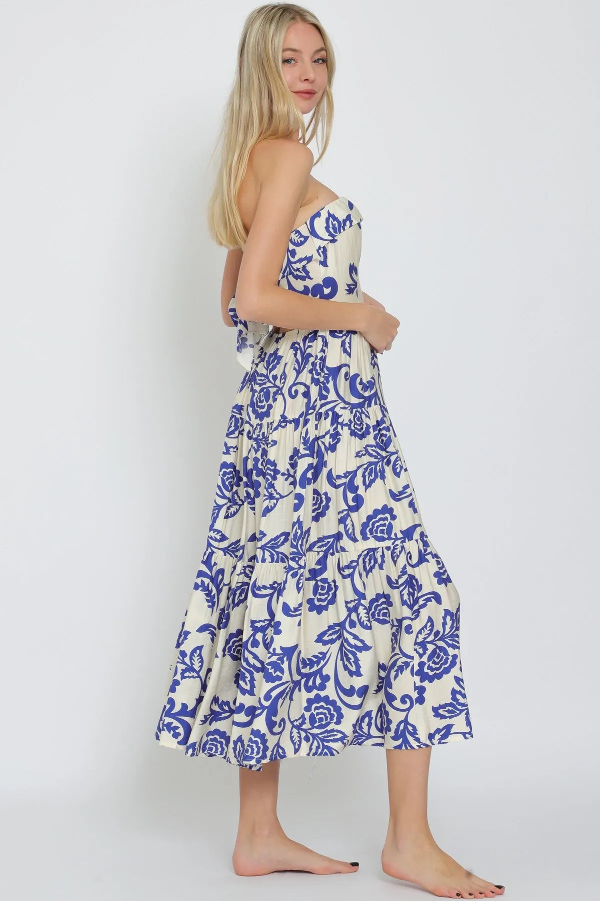 Fine China Midi Dress