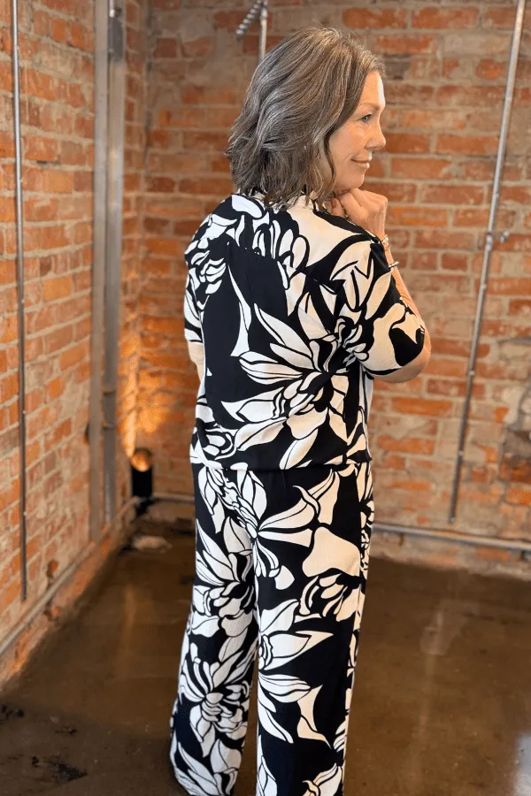 Floral Camp Shirt Pant Set