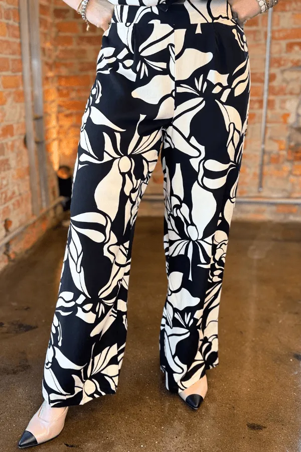 Floral Camp Shirt Pant Set