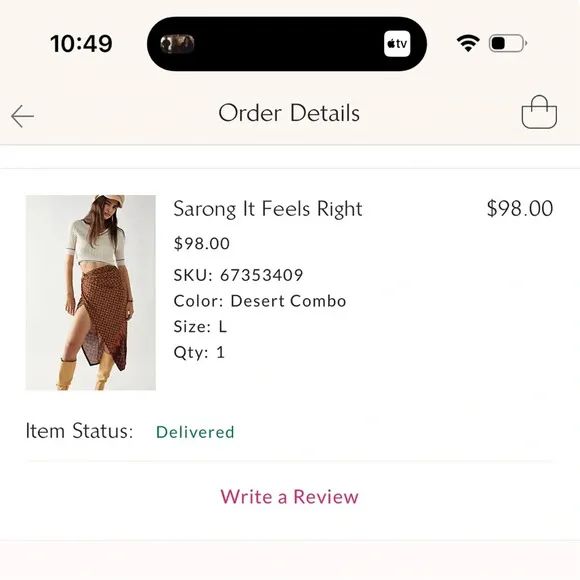 Free People Sarong It Feels Right - Size L