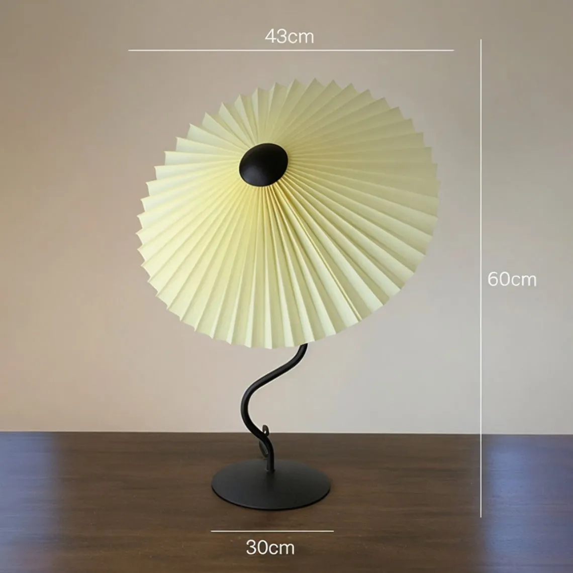 French Pleated Floor and Table Lamps
