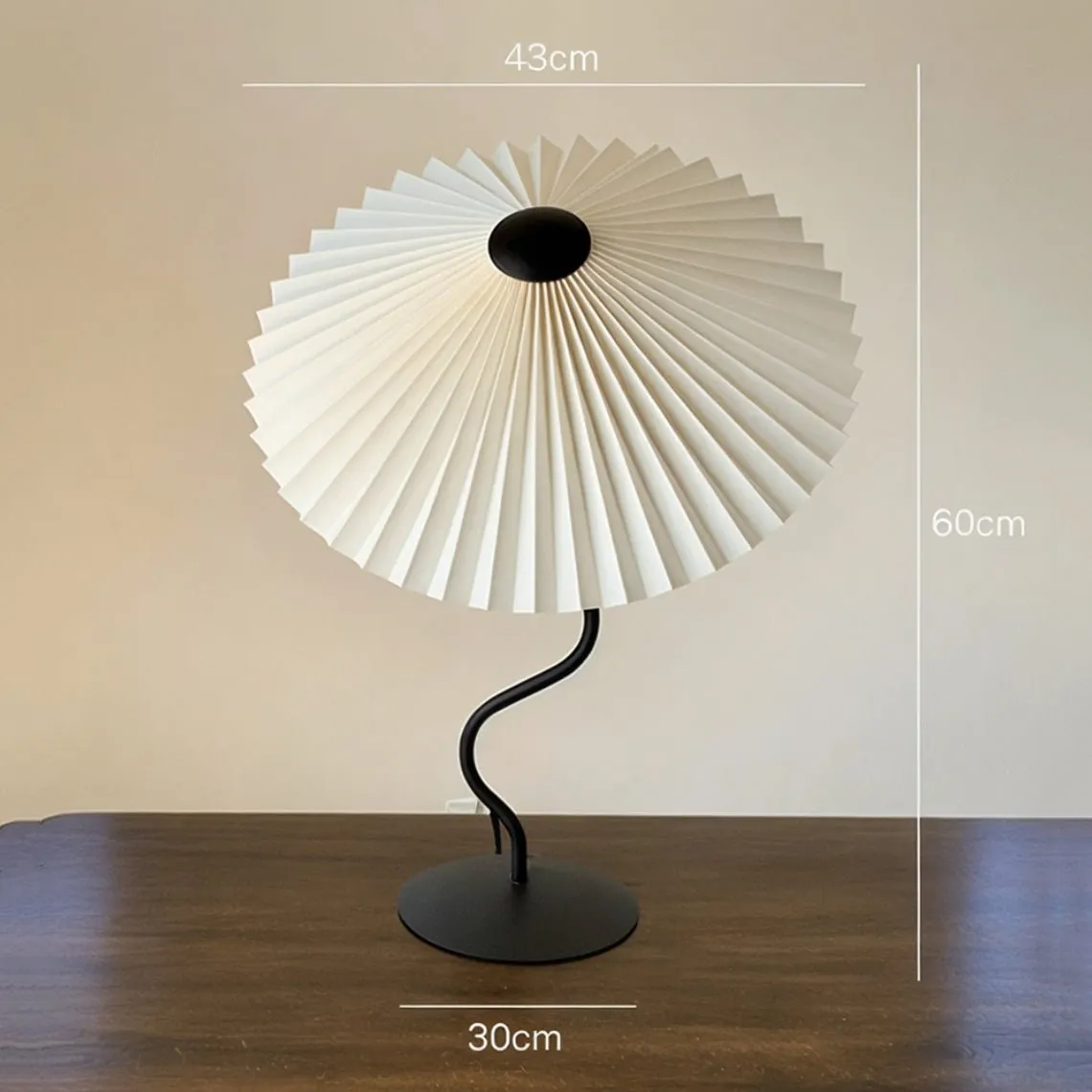 French Pleated Floor and Table Lamps
