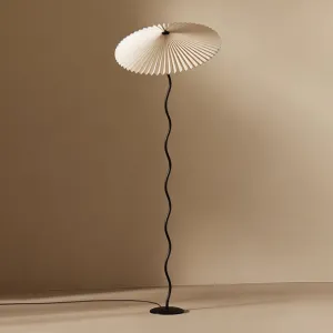 French Pleated Floor and Table Lamps