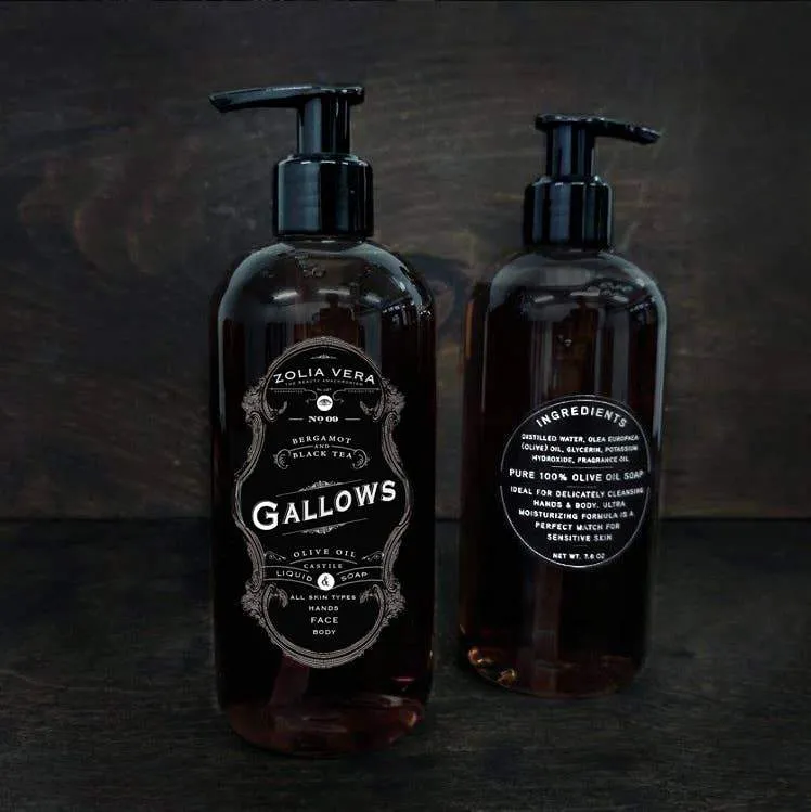Gallows | Black Tea Liquid Castile Soap | 100% Olive Oil