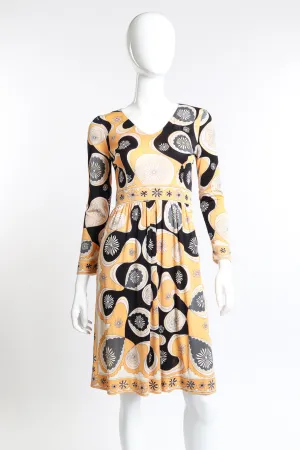 Geo Floral Print Dress