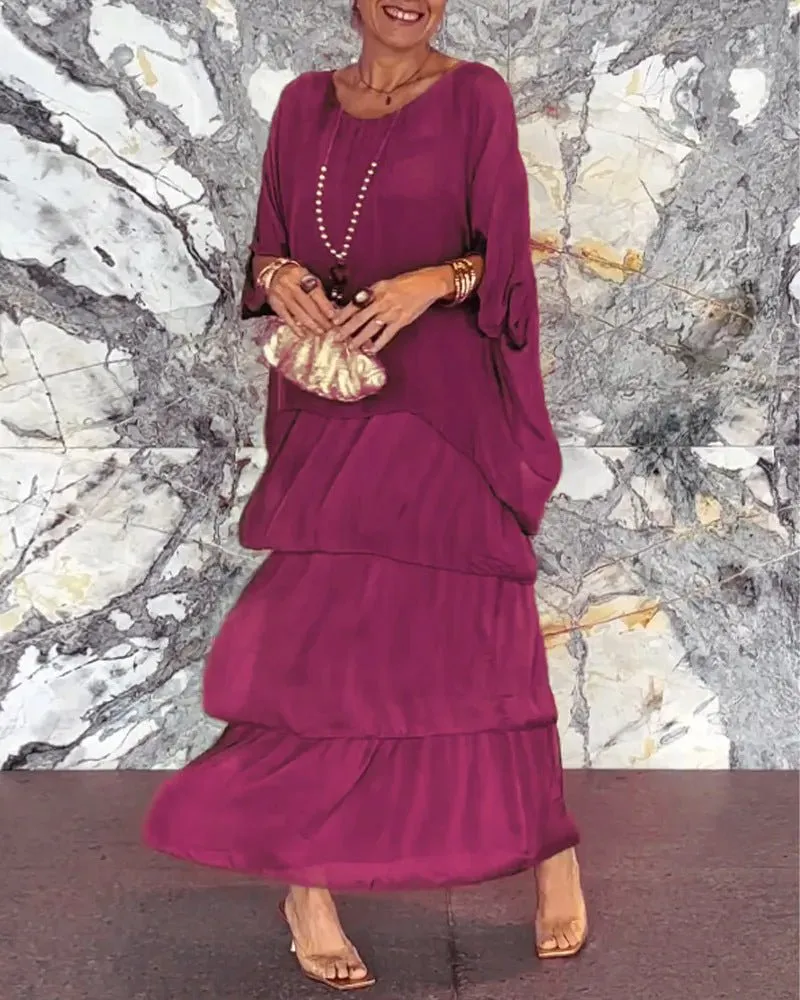 Geraldine® | Elegant A-Line Maxi Dress