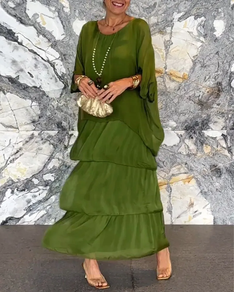 Geraldine® | Elegant A-Line Maxi Dress