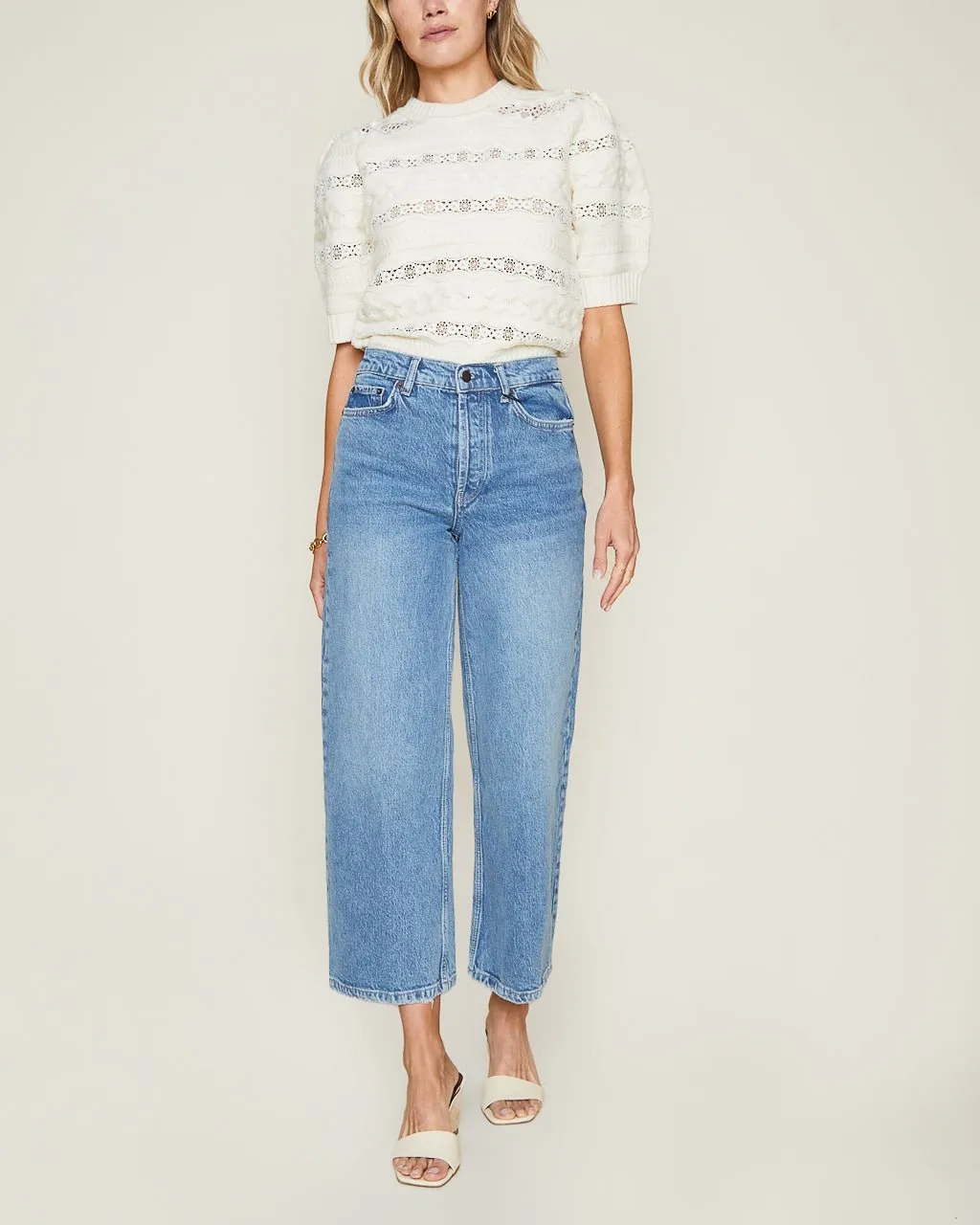 Getty Crop Jeans in Geranium