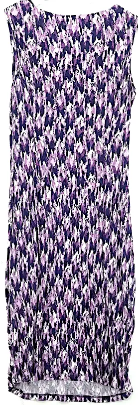 Ghost UK. Tanya Sarne Designer. Purple 100% Viscose Bodycon Midi Dress