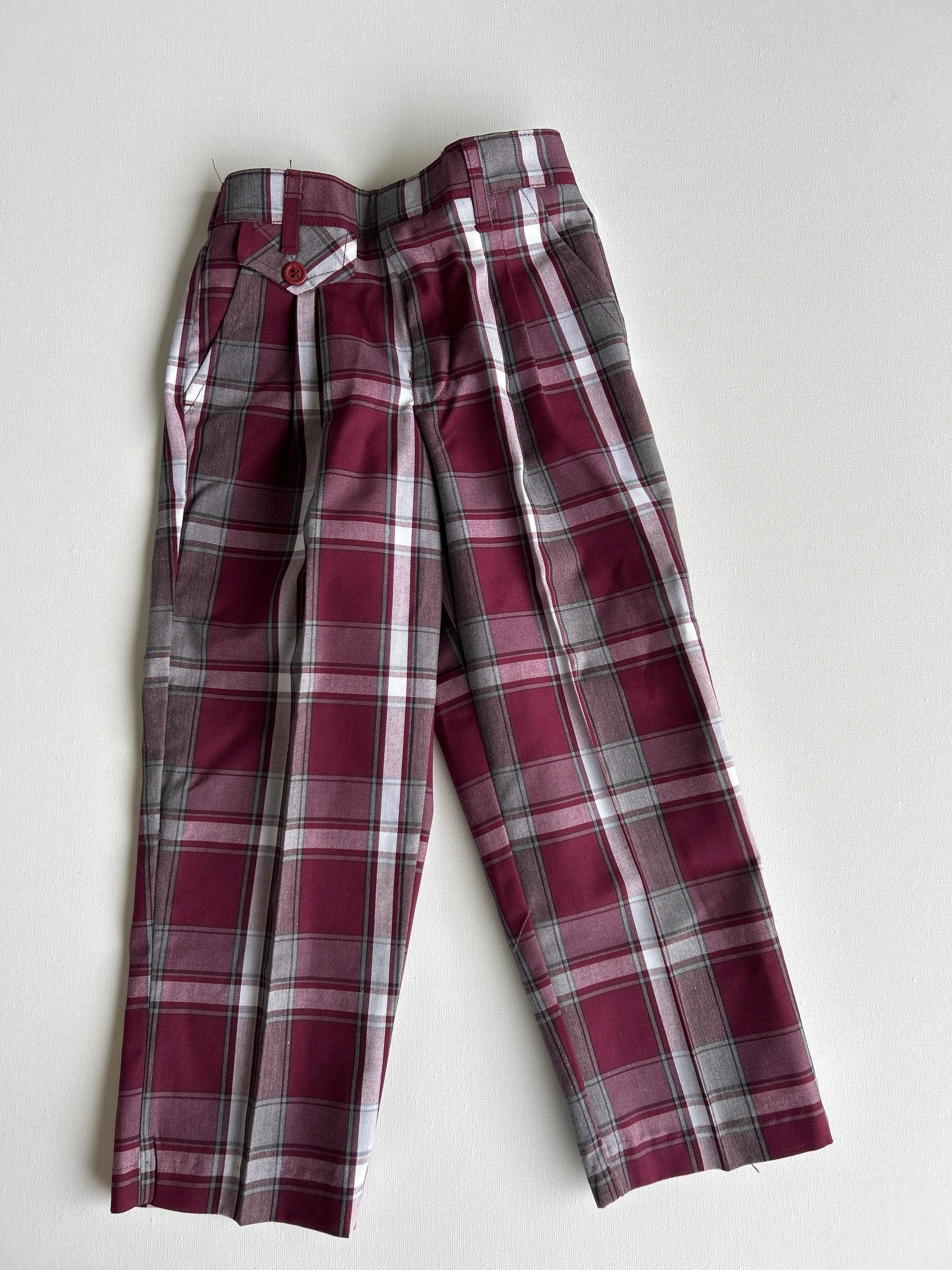Girls Pants Plaid 54