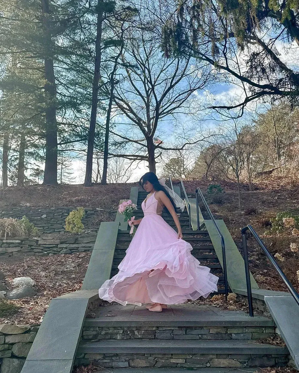 Glitter Pink Wedding Dresses Princess Bride Dresses Formal Ruffles Ruched Bridal Gowns A Line Brides Dresses