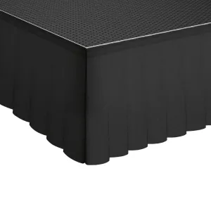 Global Truss GT Stage Deck Wool Serge Pleated Skirt 105 x 30cm