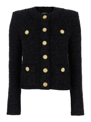 Gold Button Tweed Jacket
