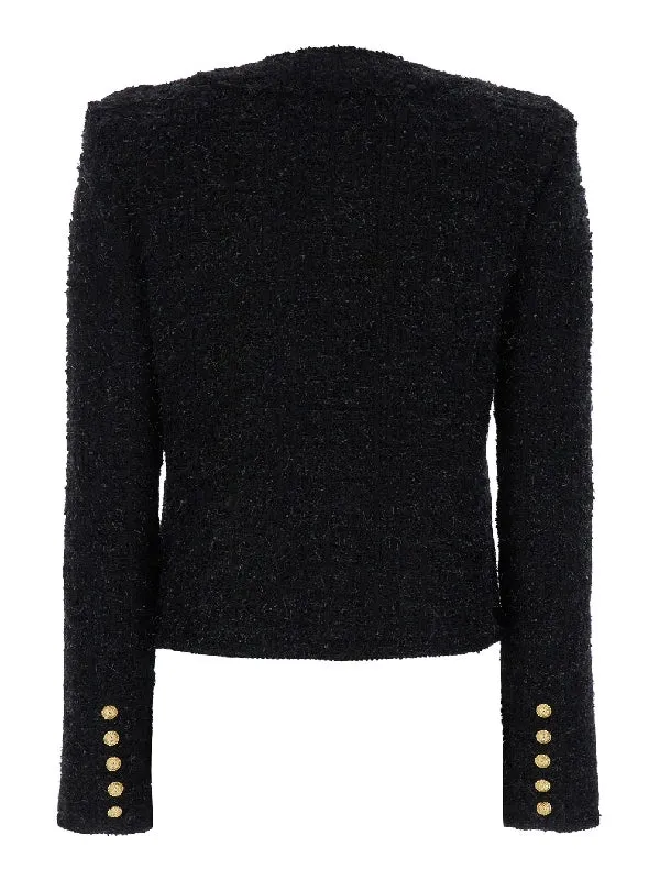 Gold Button Tweed Jacket
