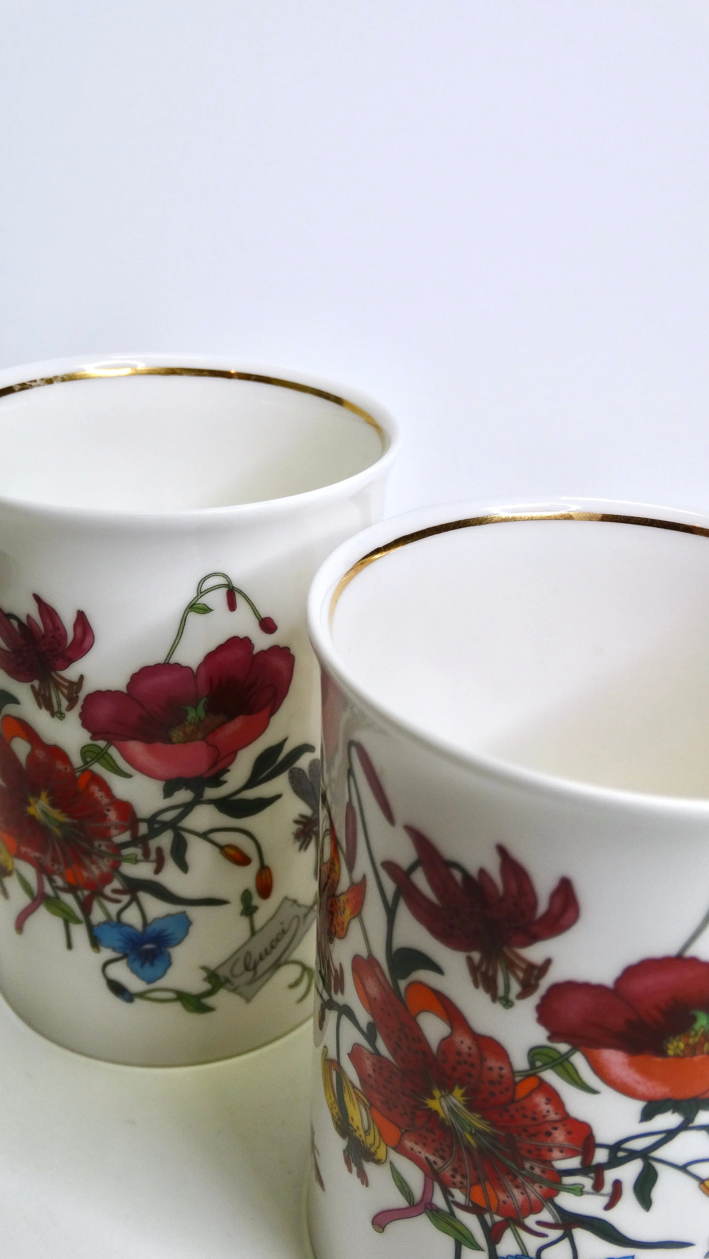 Gucci V Accornero Floral Mugs- Set of 7