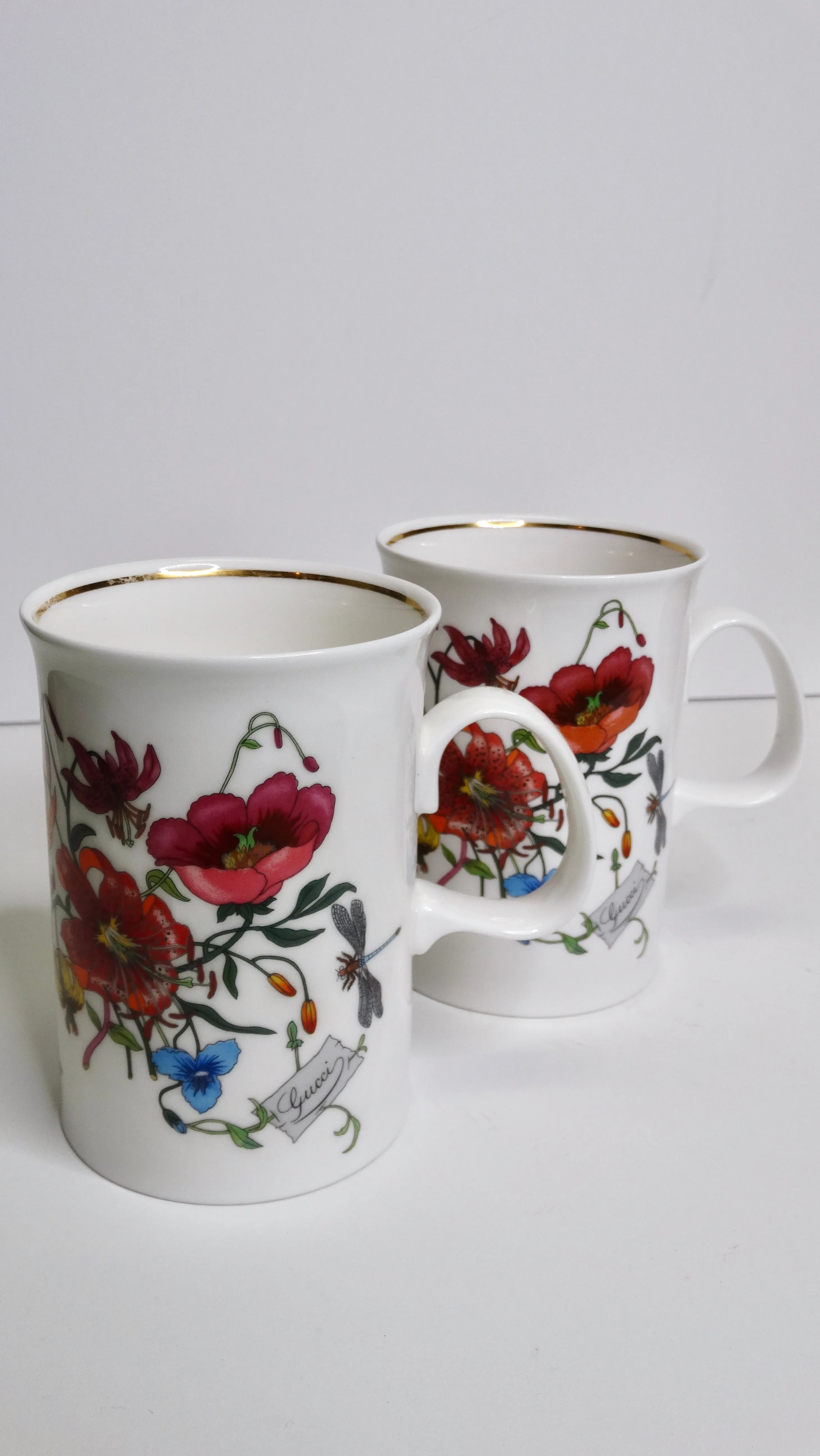 Gucci V Accornero Floral Mugs- Set of 7