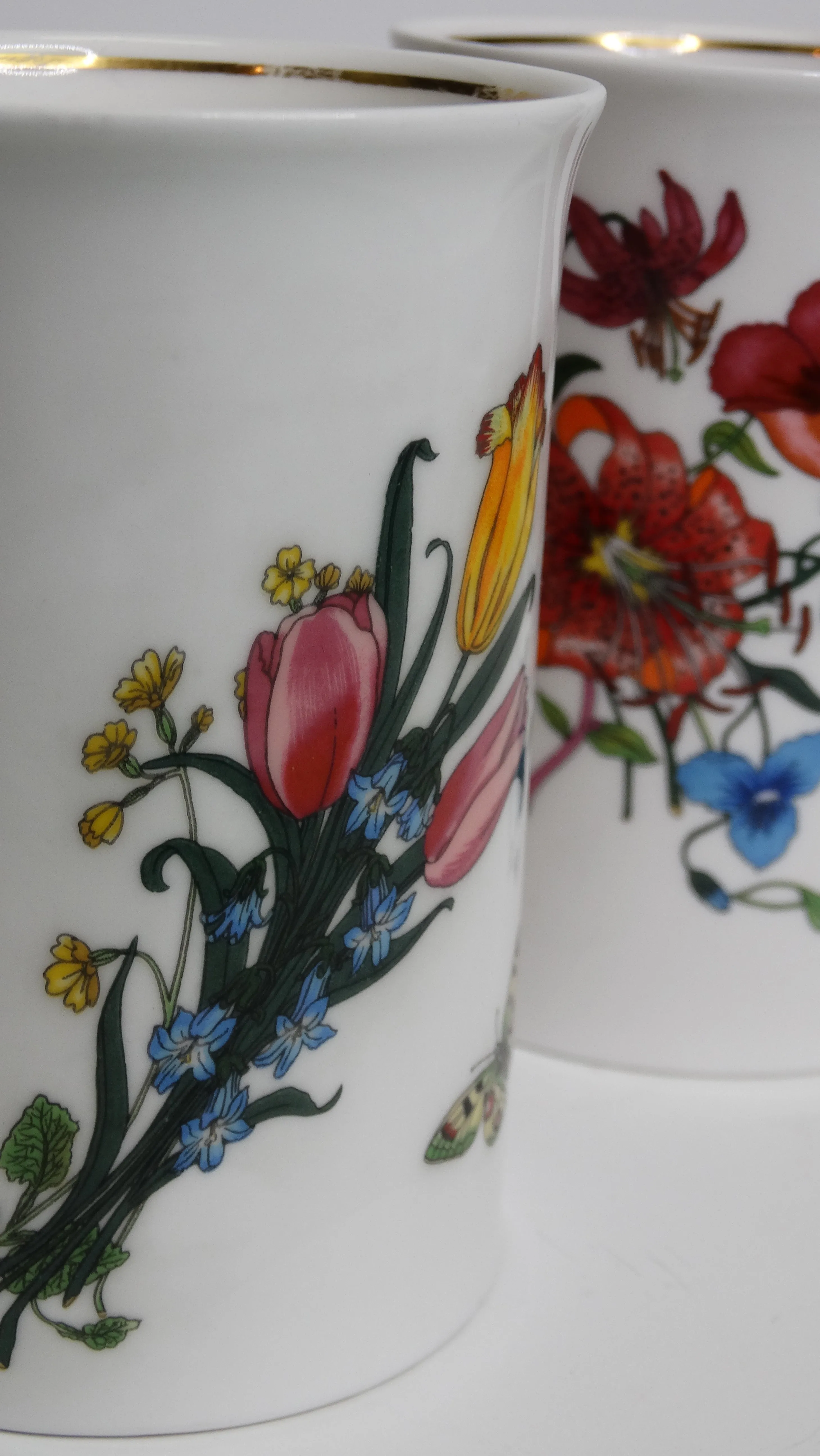 Gucci V Accornero Floral Mugs- Set of 7