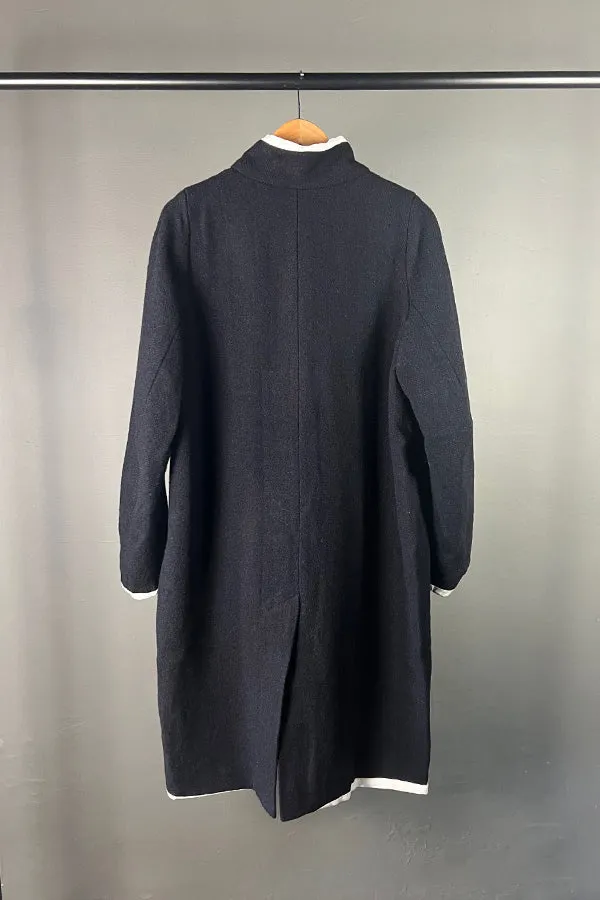 Hannoh Wessel Gray Marika Harris Tweed Woollen Coat