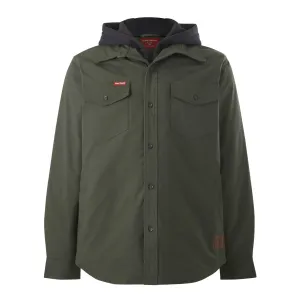 Hard Yakka Men's Quilted Shacket - Military Green