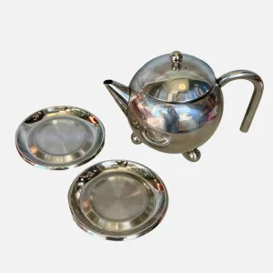 Henley Midcentury Teapot with 2 Saucers