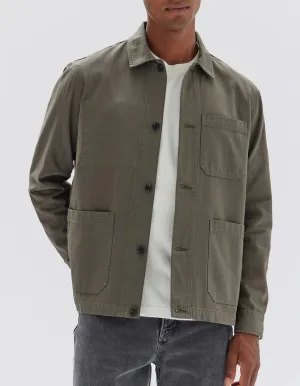 Herringbone Chore Jacket Military