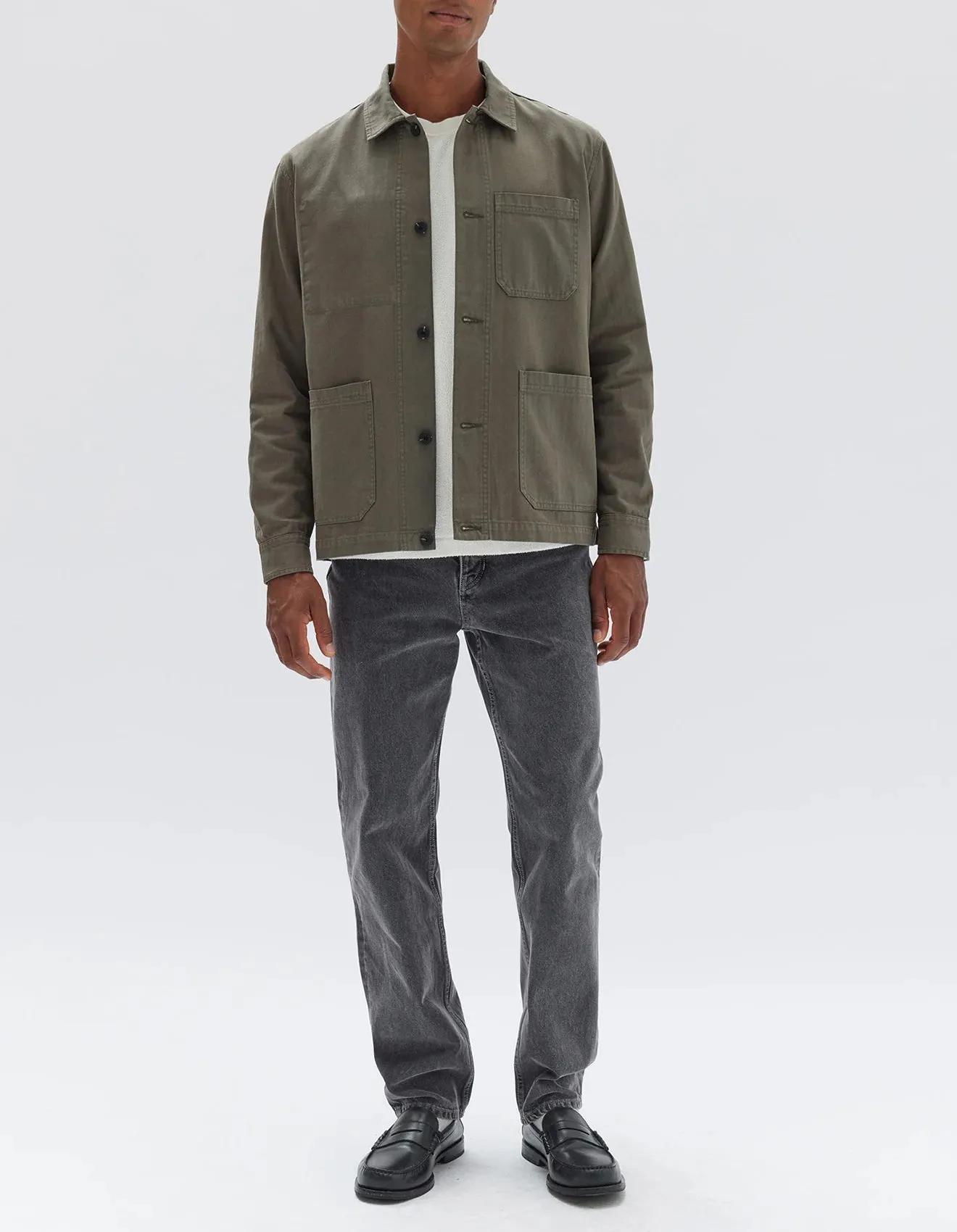 Herringbone Chore Jacket Military
