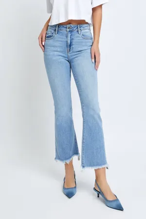 Hidden Happi Clean Frayed Hem Crop Flare - FINAL SALE