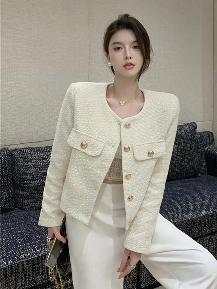 High-Quality Fashion Tweed Jacket Coat for Women