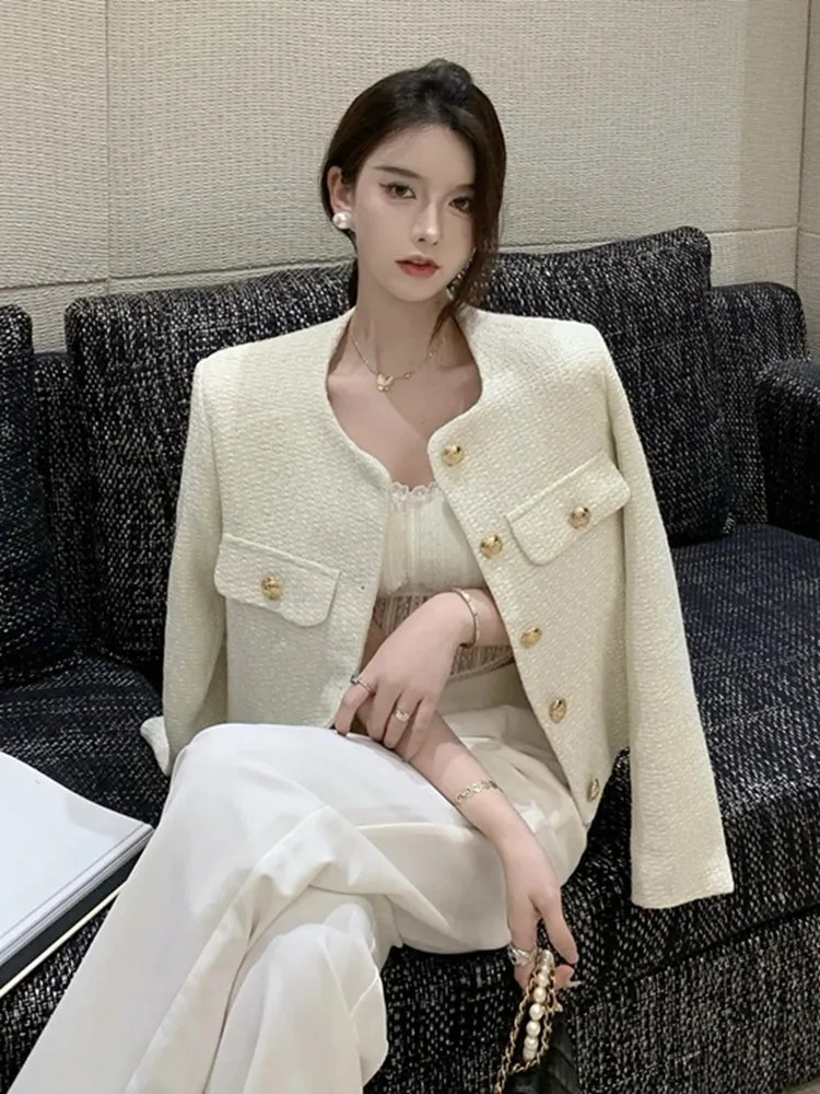 High-Quality Fashion Tweed Jacket Coat for Women
