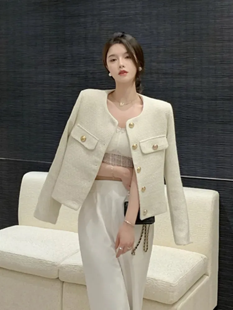 High-Quality Fashion Tweed Jacket Coat for Women