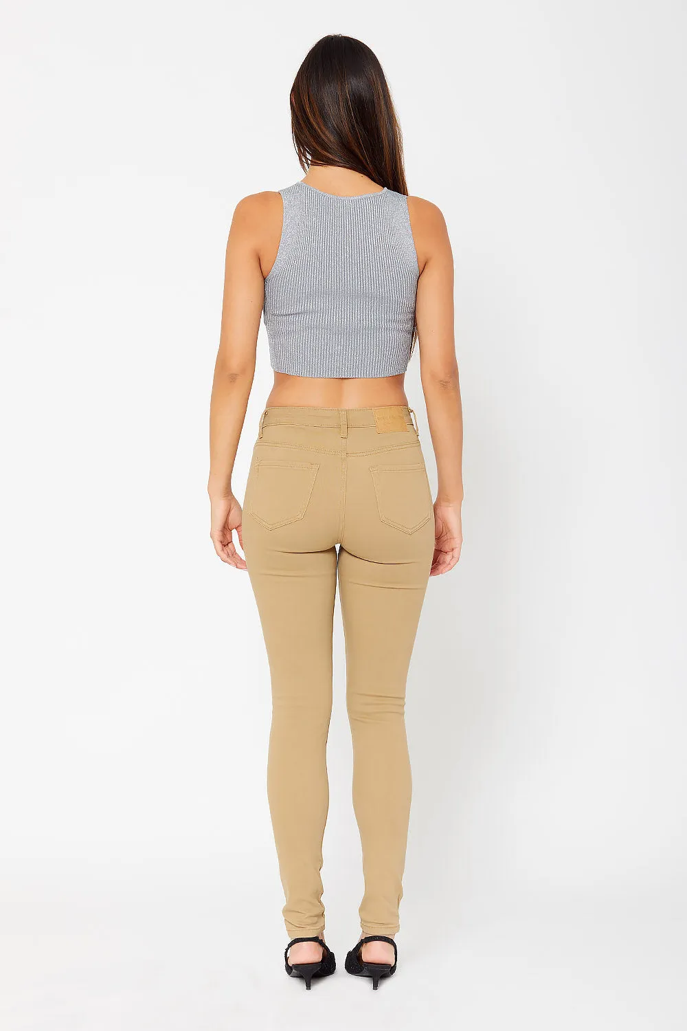 High-rise skinny pants
