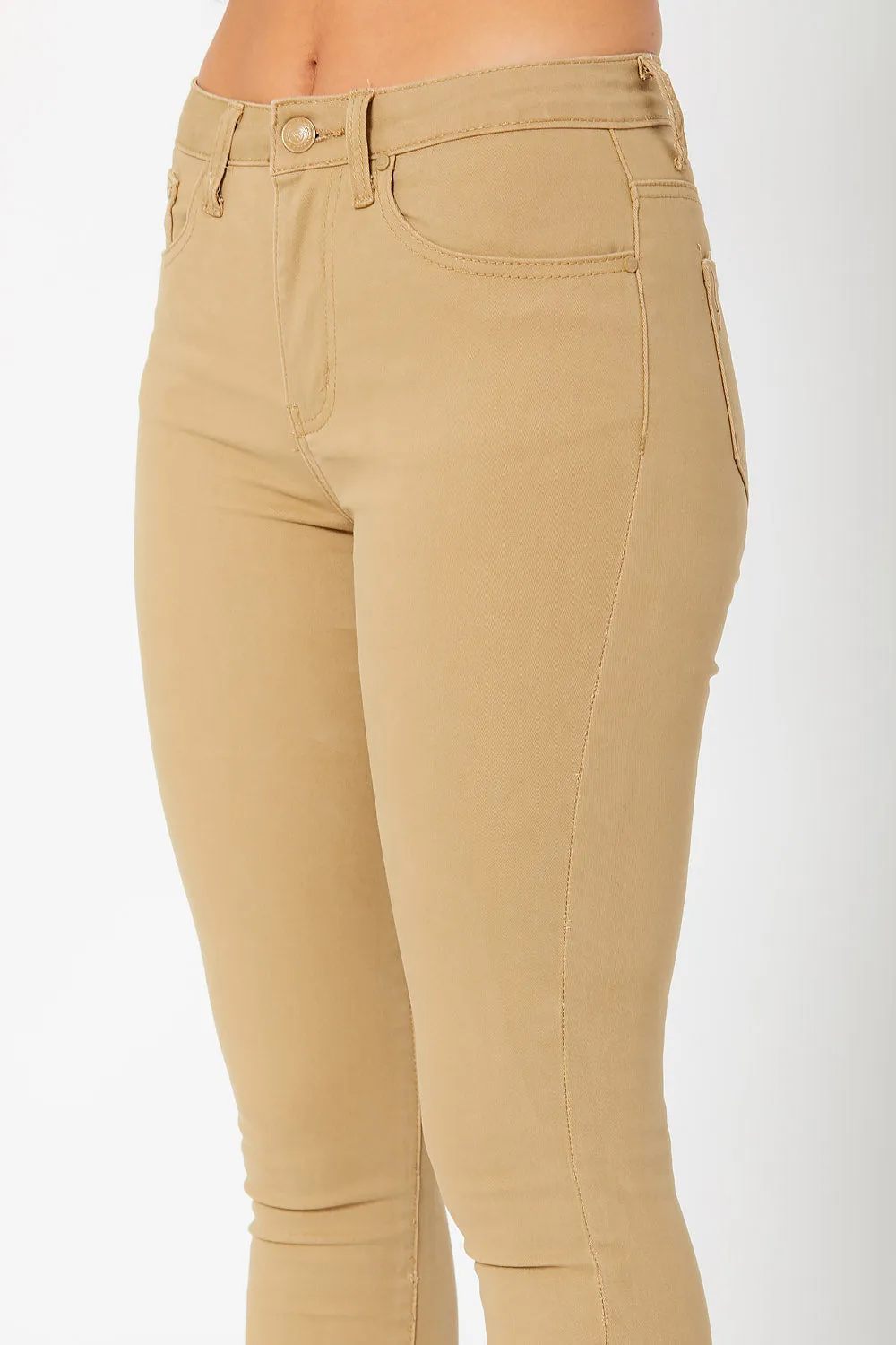 High-rise skinny pants