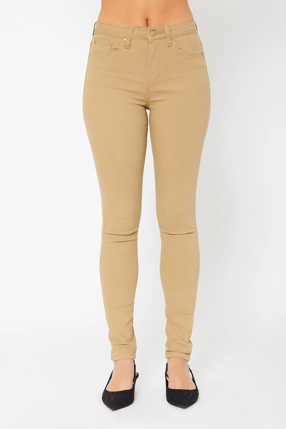 High-rise skinny pants