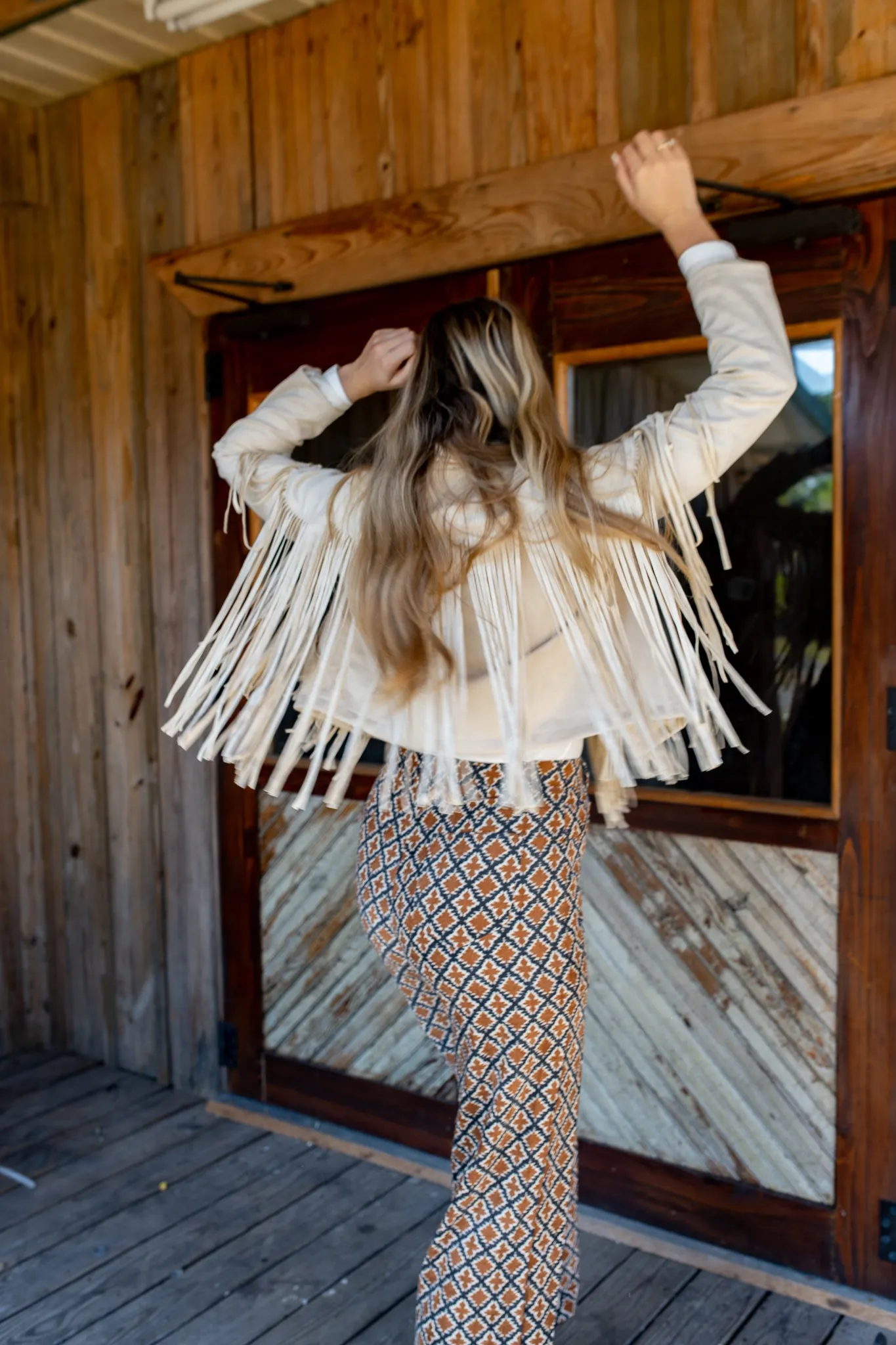 High Waisted Geo-Fun Pants