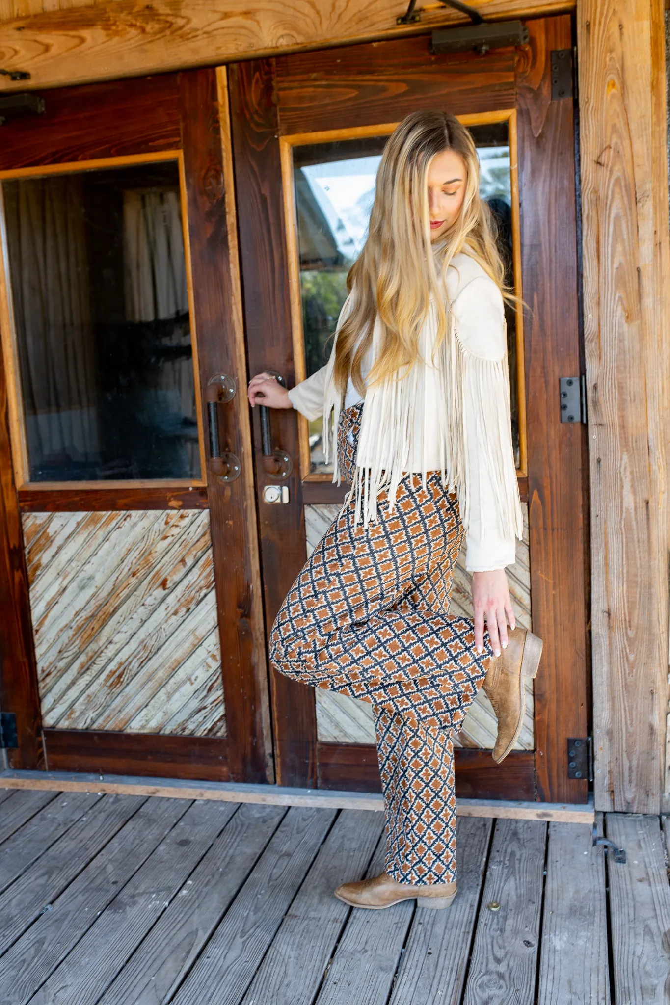 High Waisted Geo-Fun Pants